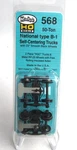 Kadee Ho Scale #568 National Type B-1 Self-centering Trucks 33" Ribbed Back Nos. Fixed Price $12.99.