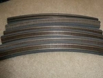 Vintage Ho Scale Lot Of 6 Tru Curved Roadbed 38R 38" Radius With Track. Fixed Price $49.00.