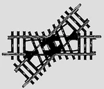 Marklin Ho Track Standard Crossing 45 Degrees 2258. Fixed Price $43.98.