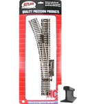 Atlas Ho Scale Code 83 22" Left Hand Snap-switch Turnout Track 546. Fixed Price $27.40.