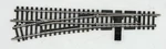 Marklin 2271L Ho K-track 3-RAIL Left Manual Turnout Straight Length 7/8". Fixed Price $25.00.