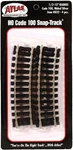 Atlas Ho Scale Code 100 15" Radius Half-curve 4-PACK Model Train Track. Fixed Price $5.49.