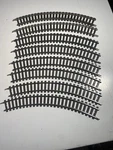 Lot Of 8 American Flyer Pikemaster Curve Tracks In Excellent Condition. Fixed Price $23.95.