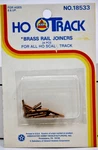 Ahm Ho Brass Rail Joiners #18533 Factory Original 24 Pack New Track Connectors. Fixed Price $12.99.