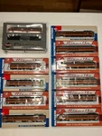 Twin Cities Hiawatha Milwaukee Road 1955 Full Ho 2-LOCOMOTIVE And 10-CAR Set New. Fixed Price $1900.00.