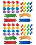 BUNU1492 Wooden Train Track Accessories Set, 64 Pcs Connector, Compa. Fixed Price $52.22.