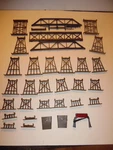 Life-like Ho Scale 35-PCS Railroad Bridge & Trestle Set W Blinking Light #583504. Fixed Price $15.99.