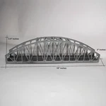 Marklin 18" ...74636 Ho Track Arched Bridge Made Austria. Fixed Price $43.00.