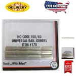 Universal Nickel Silver Rail Joiners 48 Pcs - Perfect For Ho Code 100/83 Tracks. Fixed Price $19.99.