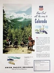1948 Union Pacific Railroad Colorado Streamliner Train - Vintage Advertisement. Fixed Price $12.60.