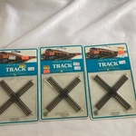 3 Bachmann Scale 90 Degree Crossing #44757 Track New Package. Fixed Price $13.00.