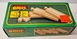 Vintage Brio NO.33334 Small Straight Track 4PC 4.25" Made Sweden. Nos. Fixed Price $18.00.