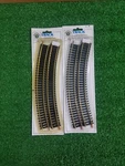 (2) Bachmann 1501 Ho 18 Radius 4 Sections Per Pack Train Track Brass Rail. Fixed Price $14.99.