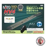 New Kato Ho Gauge HV4 Unitrack Electric Points No. 6 Single-side Crossover. Fixed Price $118.26.