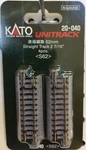 Kato 20-040 7/16" 62 Mm Straight Track New ( Pack ). Fixed Price $6.92.