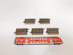 5X Rklin Model Track H0 3900 1/4 Compensating Section 56 Mm #DV114-0,. Fixed Price $54.40.