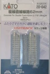 Kato Scale 20-042 Unitrack Concrete Tie Double Straight Pcs New. Fixed Price $14.59.