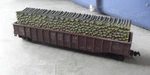 Vintage Ho Scale Lima Italy Michigan Central Gondola With Lumber Load. Fixed Price $18.00.