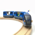 Dshmixia Battery Operated Train For Wooden Track Set Toys Small, Blue. Fixed Price $33.87.