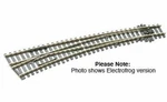 Peco SLE87 Ho Scale Code 100 Curved Double Radius Turnout Left Hand, Electrofrog. Fixed Price $43.99.