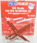 Ho Scale Peco SL-8340 North American Style Code Hayes Bumper Kit Pkg (2). Fixed Price $6.99.