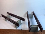 Ho Scale 2 Sets Of Life-like Girder Bridges On 1.5" Tall Piers. Fixed Price $7.77.