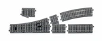 Kato Ho Scale Unitrack Left-hand Turnout 555MM (21 5/8") Radius Curve 2-852. Fixed Price $46.39.