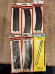 Lot Of 5 Tyco Tru-steel 9" Straight Track Pieces 417 Curve 418 New. Fixed Price $55.00.