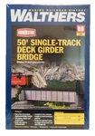 Ho Scale Walthers Cornerstone 933-4506 50' Single Track Deck Girder Bridge Kit. Fixed Price $19.53.