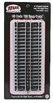 Atlas Ho Straight Snap-track Nickel-silver Rail 6IN 15.2CM (black Ties) Pkg( 822. Fixed Price $8.98.
