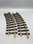 Scale Lgb 1100 / Playmobil 4354 600MM Radius Curved Track 2 Pieces. Fixed Price $9.99.