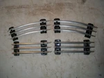 Lionel 0-31 Gauge Half Track Sections With Black Ties 2 Straight And Curves. Fixed Price $15.99.