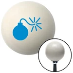 Blue Bomb W/ Fuse Lit Ivory Knob M16X1.5 Insert Shifter Auto Manual. Fixed Price $89.95.