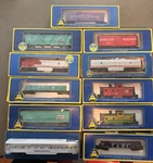 Ahm Life-like Ho 1:87 12PC Santa Cars Track Scenery Thunder Line 70203. Fixed Price $95.00.