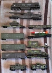 Ho Ahm Us Army Engine Misc Military Train Cars Tank Artillery Etc. Fixed Price $180.00.