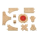 Maxim Enterprise, Inc. Expansion Wooden Train Tracks Switch With Railway Crossin. Fixed Price $36.36.