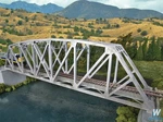 Walthers Cornerstone Ho Scale Kit Arched Pratt Truss Railroad Bridge Singletrack. Fixed Price $54.99.