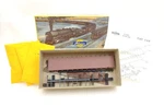 Athearn Ho Train Yellow Box #1400 Atsf 50' Flat Car W/ Stakes Kit Unbuilt 1950S. Fixed Price $19.99.