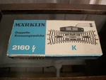Marklin Ho #2160 Traverse Junction Double (cross) New Open Box. Fixed Price $27.75.