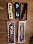2 Ho Bachmann Powered Engines Three Freight Cars Mixed Brands. Fixed Price $21.00.