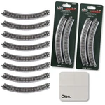 Kato Scale 20-100 Unitrack R249-45 Curve (8 Pieces Total) + Cle.... Fixed Price $34.44.