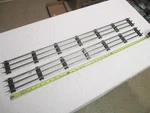 (2) Kmt Standard Gauge Tubular Straight Track 36" Inch Good Condition Rust Free!. Fixed Price $25.00.
