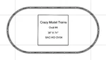 Bachmann E-z Track Ho Scale Oval #04 Basic Train Set 38" X 74". Fixed Price $75.95.