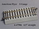 American Flyer 6-47986 4.5" Gauge Fastrack Straight Section (10). Fixed Price $68.14.