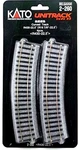 Kato #2-260 Ho R430MM (r 16 7/8") Radius 22.5 Curve Unitrack Code 83 Pcs. Fixed Price $20.50.