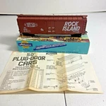 Ho Athearn Kit # 1326 Rock Island 50 Ft Plug Door Box Car In Built-up. Fixed Price $15.95.