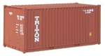 Walthers 949-8004 Ho Triton 20' Corrugated Container With Flat Panel. Fixed Price $11.70.