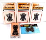 (5) Brand New Crossing Tracks Bachmann + Atlas Custom Line. Fixed Price $14.99.