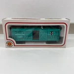 Bachmann Ho Scale Electric Model Train Santa Fe Boxcar Atsf 94135 Blue Teal 6". Fixed Price $24.99.