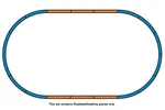 Piko 55365 Ho Scale Roadbed For Track Set + 4X Straight. Fixed Price $36.99.